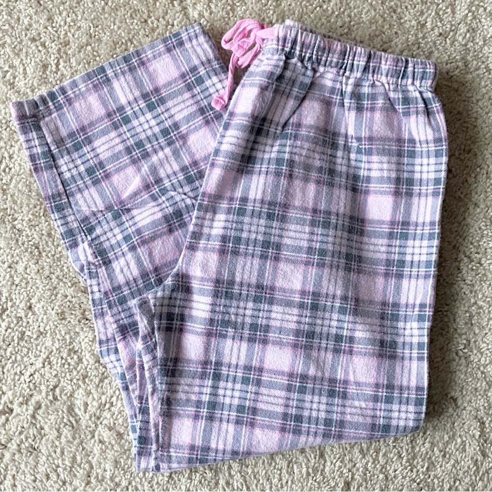 Charmour | Pink Plaid Pajama Pants